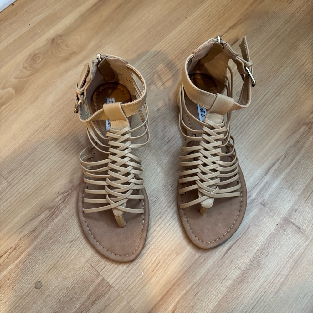 Cape Robbin Tan Gladiator Sandals for Women